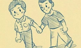 漫画牵小孩,牵小孩的温馨瞬间